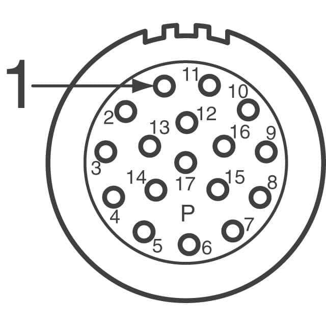 MA1CAP1700 Amphenol Sine Systems Corp  Alloggiamenti per connettori circolari